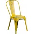 Outdoor Industrial Style Distressed Finish Stacking Side Chair
